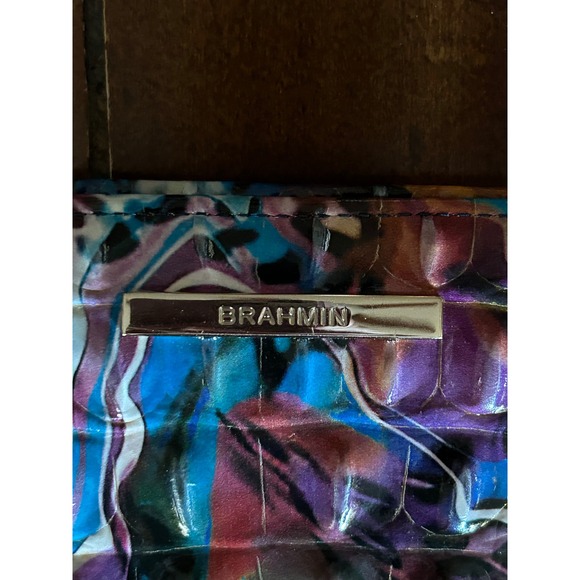 Brahmin Bi-Fold Wallet Credit Card Holder Zipper Coin Pouch Colorful - Picture 1 of 8